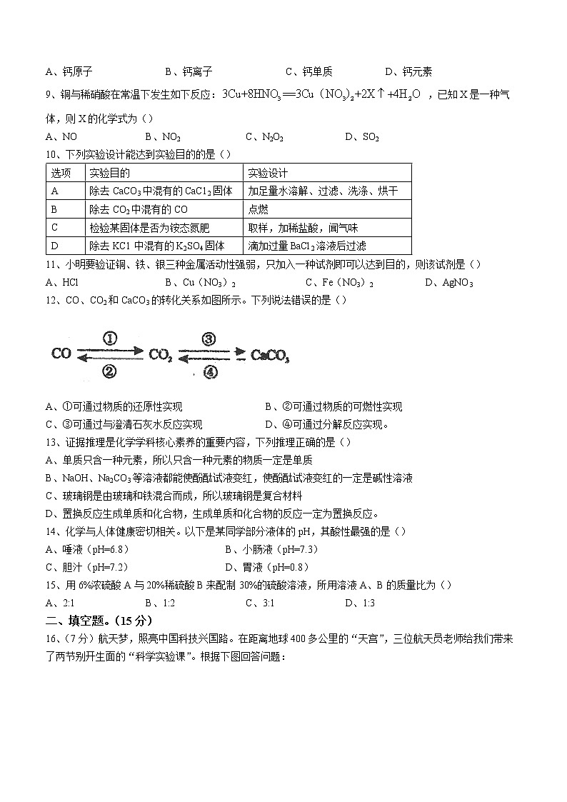 2023年广东省汕头市潮南区中考一模化学试题（含答案）02