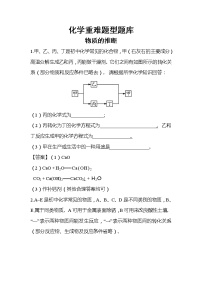 化学重难题型题库-物质的推断