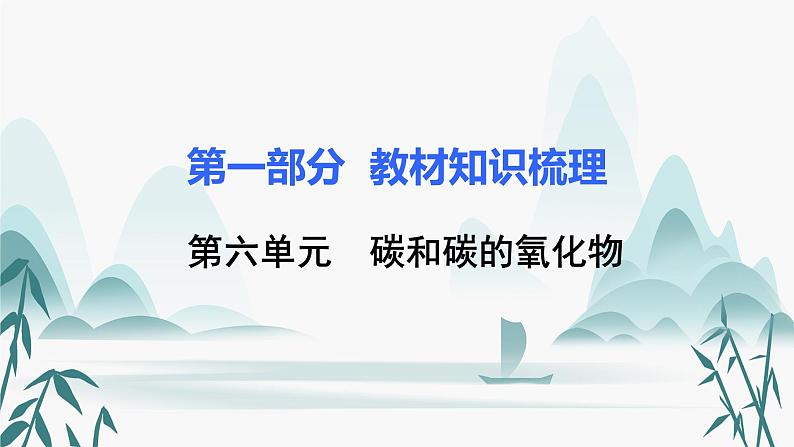 6.第六单元  碳和碳的氧化物课件PPT第1页