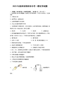 2023年江苏省徐州市邳州市中考一模化学试题