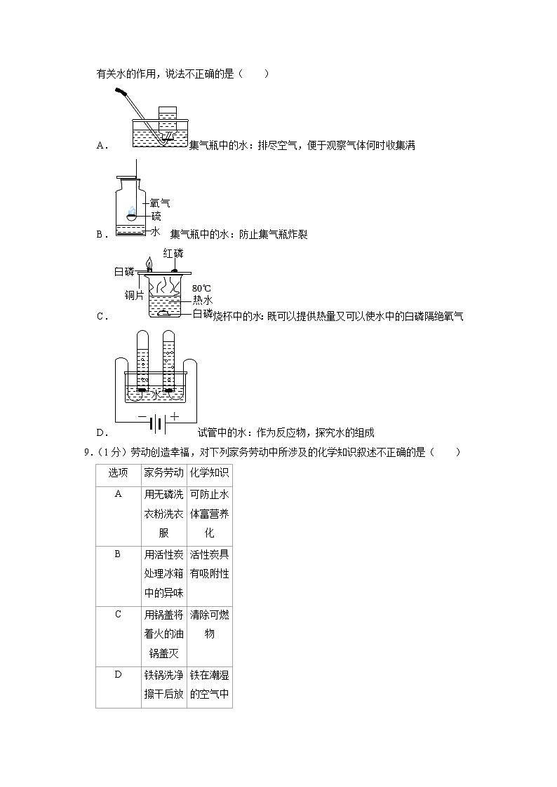 2023年安徽省合肥五十中东校区中考一模化学试卷第3页