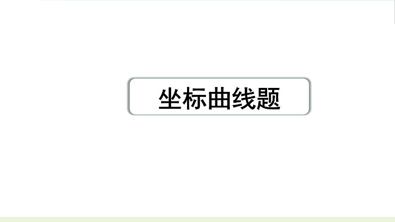 2023年中考九年级化学二轮复习专题一　坐标曲线题课件PPT第1页