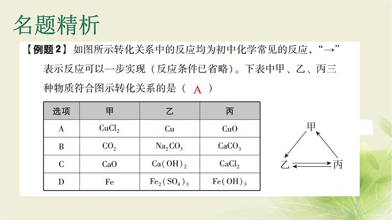 中考化学复习专题二物质间的作用与转化（第2课时）课件第3页