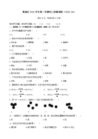 2023年上海市黄浦区中考4月第一次质量调研考试化学试卷（含答案）