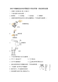 2023年湖南省永州市零陵区中考化学第一次适应性试卷（含解析）