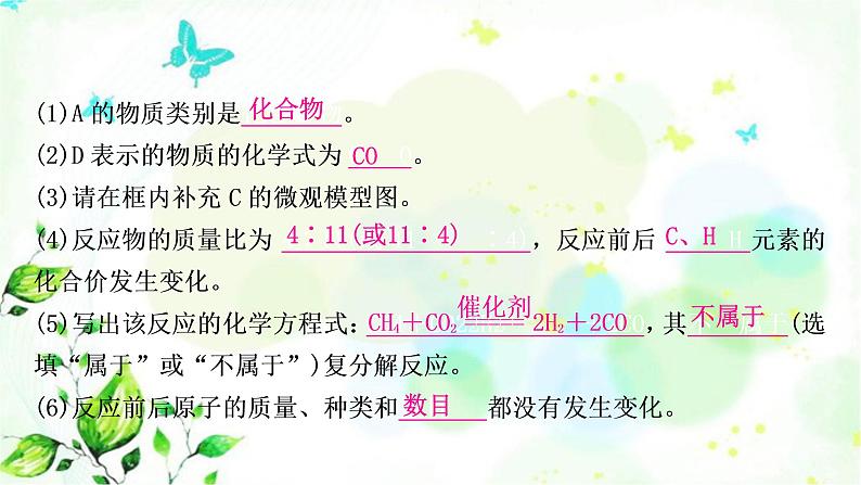 中考化学复习重难突破4微观符号的应用练习课件05