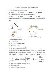 2023年河北省邯郸市中考化学模拟试题