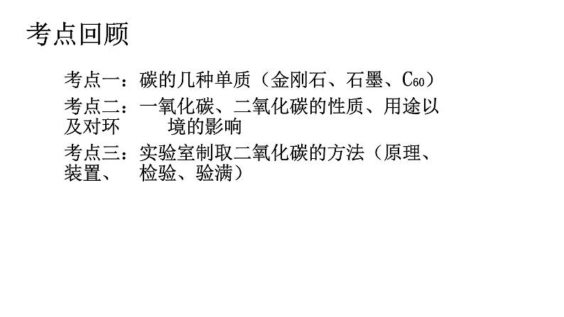 2023年中考化学一轮人教版第六单元碳和碳的氧化物复习课件PPT04