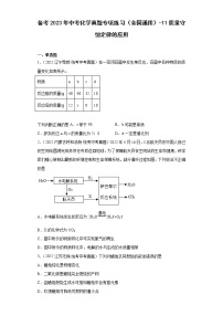 备考2023年中考化学真题专项练习（全国通用）-11质量守恒定律的应用