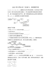 2023年中考化学二轮复习：推断题专练