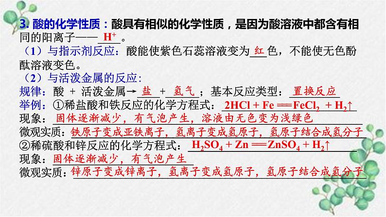 2023年中考化学知识点一轮全梳理精讲复习课件专题1 酸 碱 中和反应第6页