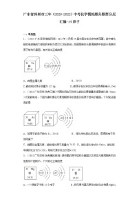 北京课改版九年级上册第一节 原子精练