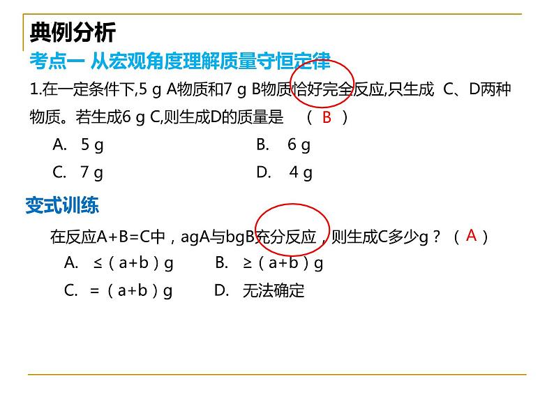 2023年中考一轮质量守恒定律复习课件PPT第7页