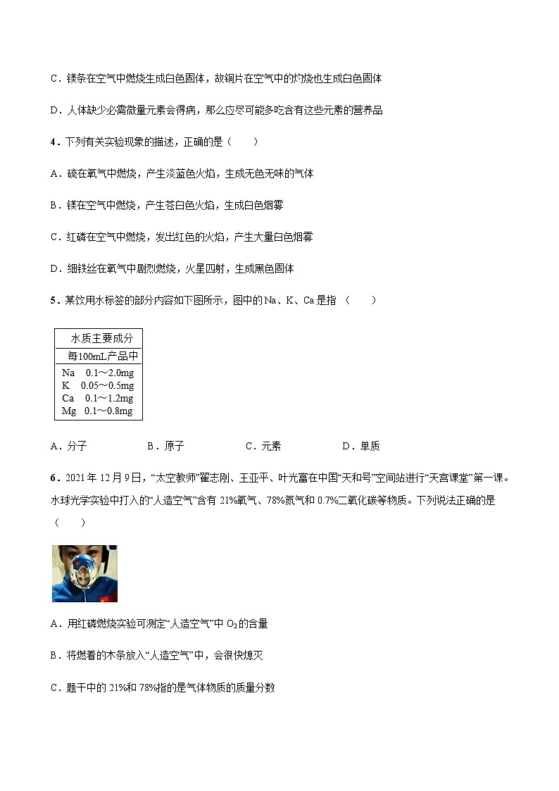 化学（长沙卷）-2023年中考第一次模拟考试卷02