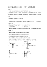 2023年陕西省西安市经开一中中考化学模拟试卷（一）(含解析)