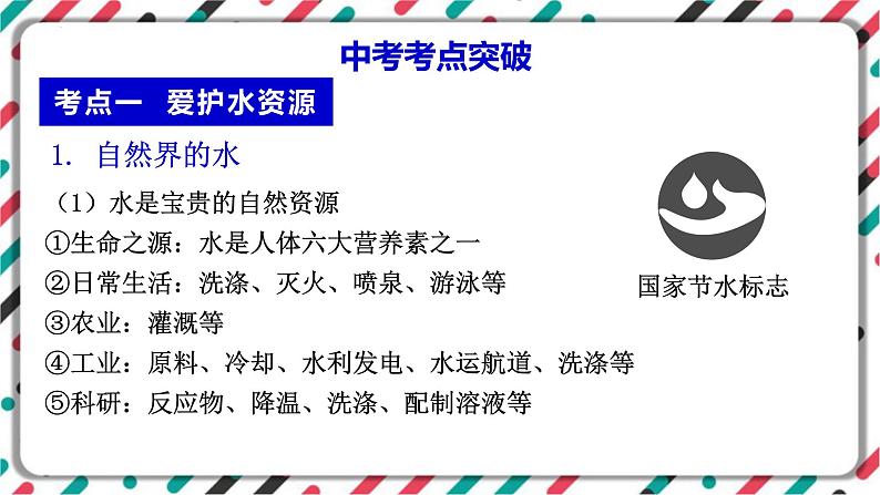 2023年中考化学知识点一轮全梳理精讲复习课件专题5 自然界的水----第2页