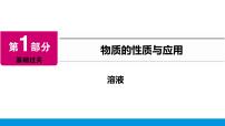 2023年中考化学专题复习---- 溶液复习课课件PPT