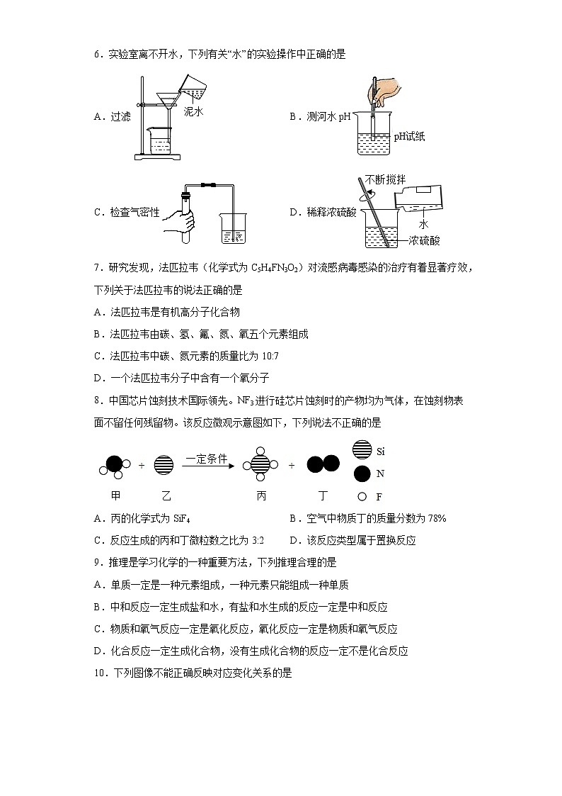 江西省吉安市十校联盟2022-2023学年九年级下学期期中化学试题-（含答案）02