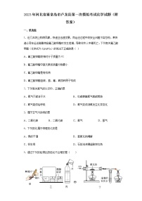 2023年河北省秦皇岛市卢龙县中考第一次模拟考试化学试题