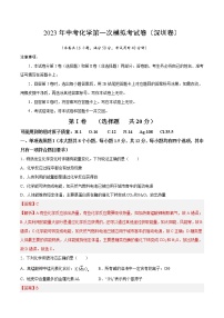 化学（深圳卷）2023年中考第一次模拟考试卷（解析版）