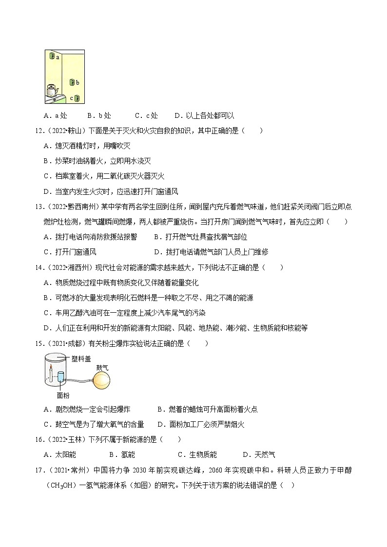 第7单元 燃料及其利用—中考（化学）一轮复习 知识点+真题演练03