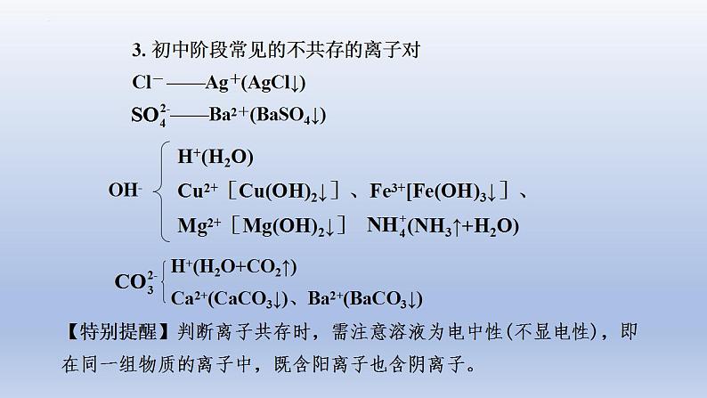 2023年中考化学一轮复习精品课件第18讲　物质的共存、检验与鉴别、除杂与分离  (含答案)03