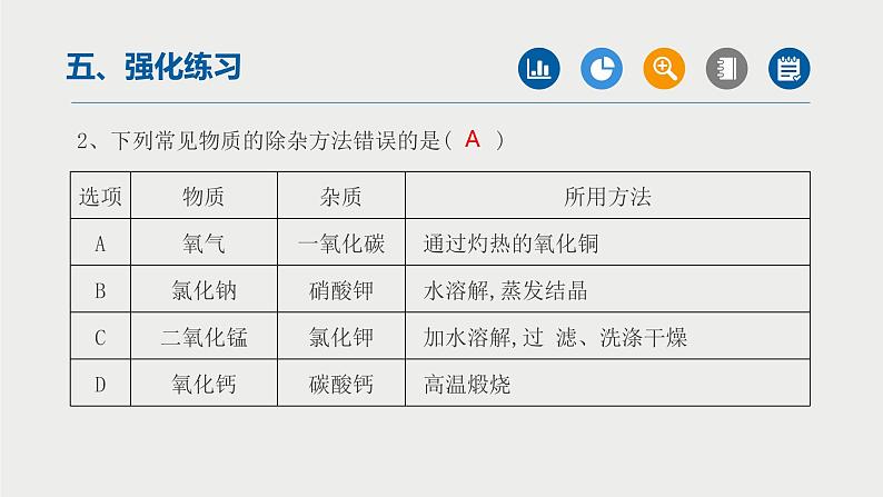 中考化学二轮复习重难点突破课件专题01物质的分离与除杂（第2课时） (含答案)06