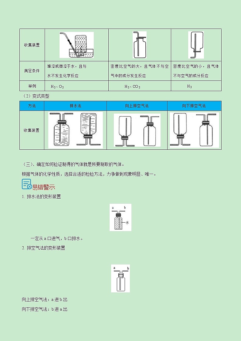 中考化学一轮复习过关练习考点21  二氧化碳的制法（教师版）第3页