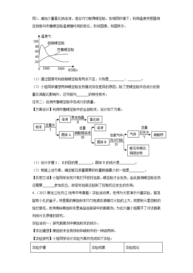 备考2023年中考化学真题实验探究题专项练习（全国通用）-03探究物质的成分（金属）03