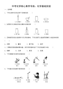 中考化学一轮复习课时练：化学基础实验 (含答案)