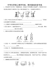 中考化学一轮复习课时练：教材基础实验专练 (含答案)