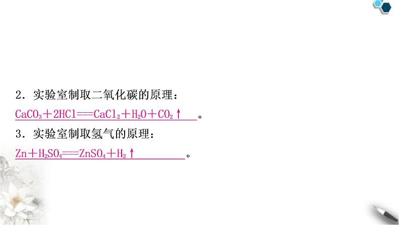 中考化学复习重难突破1常见气体的制取练习课件第6页