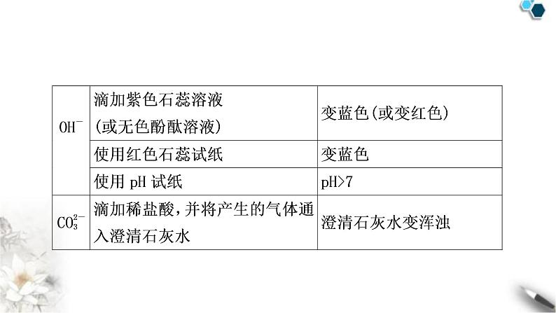 中考化学复习重难突破7物质的检验与鉴别练习课件06