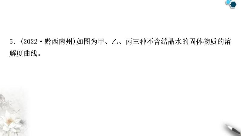 中考化学复习主题四常见的溶液练习课件第8页