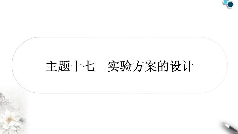 中考化学复习主题十七实验方案的设计练习课件第1页