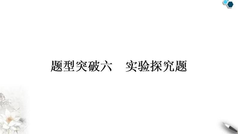 中考化学复习题型突破六实验探究题练习课件01