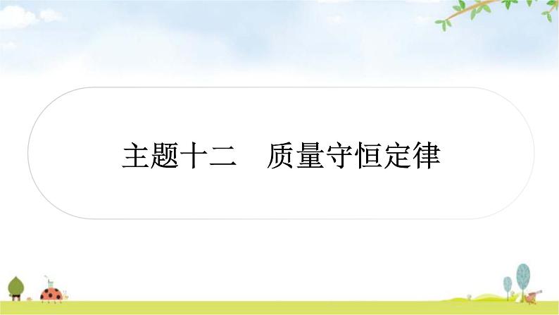 中考化学复习主题十二质量守恒定律教学课件第1页