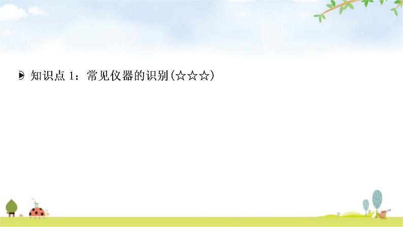 中考化学复习主题十六仪器的使用与基本实验操作教学课件02