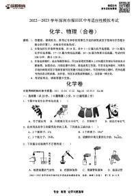 2023年4月广东省深圳市福田区化学模考试卷（无答案）