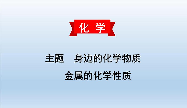 中考化学一轮复习考点讲练课件 金属的化学性质 (含答案)01