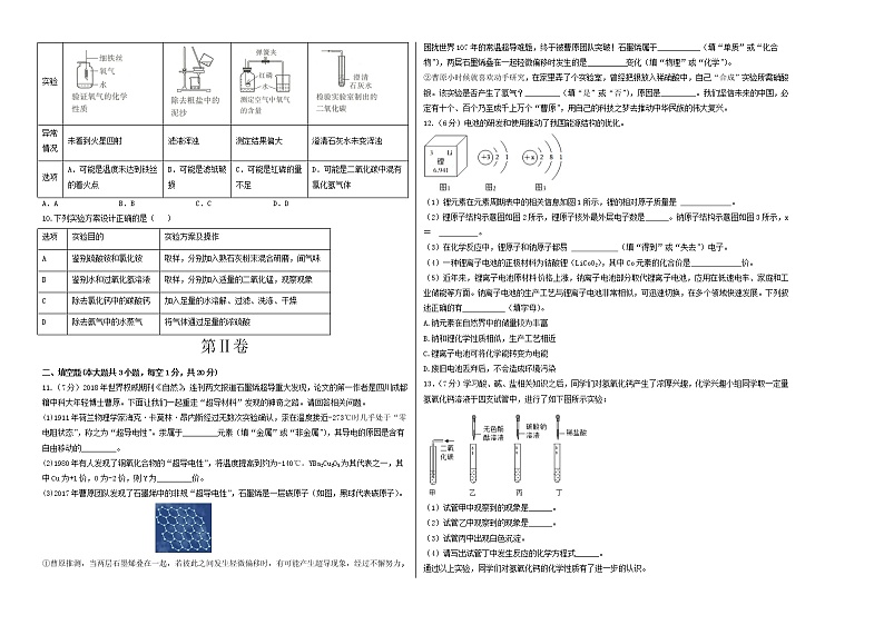 2023年中考第二次模拟考试卷：化学（新疆卷）（考试版）A302