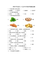 2023年北京三十五中中考化学质检试卷 （含答案解析）