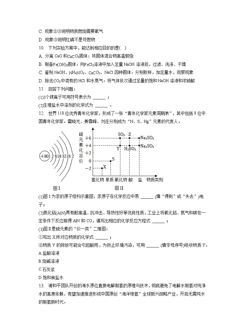 2023年吉林省第二实验学校中考化学二模试卷（含答案解析）第3页
