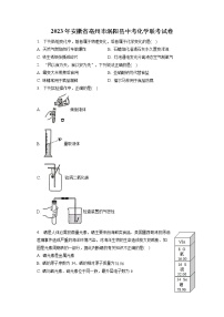 2023年安徽省亳州市涡阳县中考化学联考试卷（含答案解析）