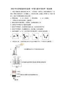 2023年江西省抚州市金溪一中等八校中考化学一检试卷（含答案解析）