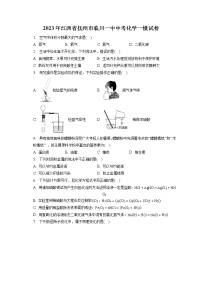 2023年江西省抚州市临川一中中考化学一模试卷（含答案解析）