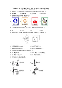 2023年山东省枣庄市台儿庄区中考化学一模试卷（含答案解析）