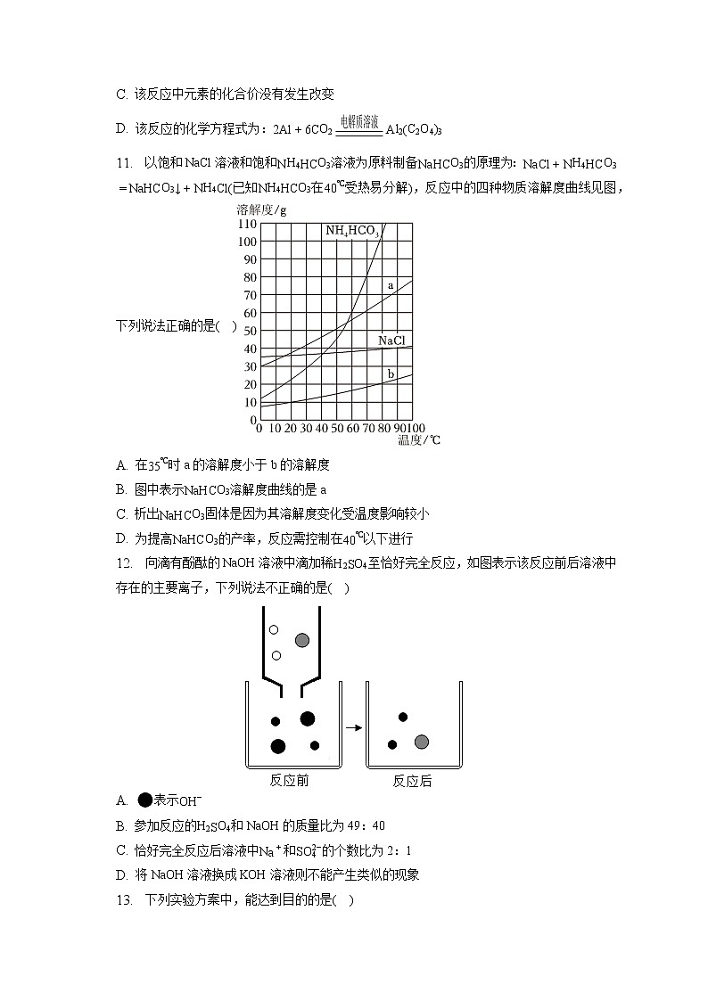 2023年广东省广州市荔湾区中考化学一模试卷（含答案解析）03