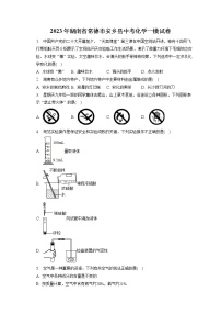 2023年湖南省常德市安乡县中考化学一模试卷（含答案解析）