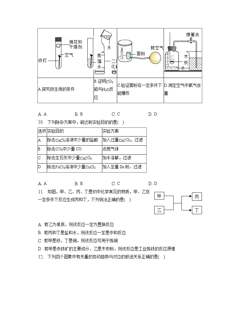 2023年广东省深圳市龙华区丹堤实验学校中考化学一模试卷（含答案解析）第3页